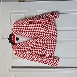 Plaid Ann Taylor blazer (new & unworn)